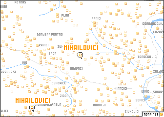 map of Mihailovići