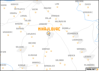 map of Mihajlovac