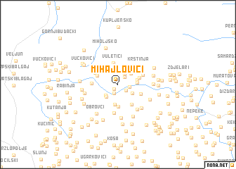 map of Mihajlovići