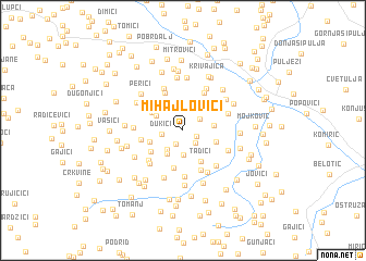 map of Mihajlovići