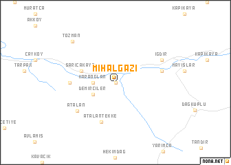 map of Mihalgazi