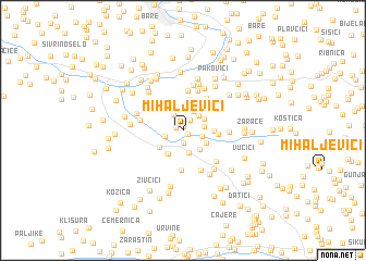 map of Mihaljevići