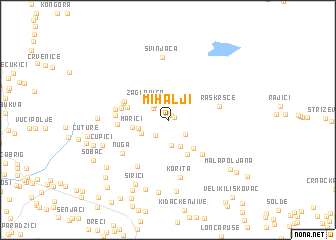 map of Mihalji
