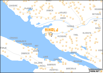 map of Mihalj