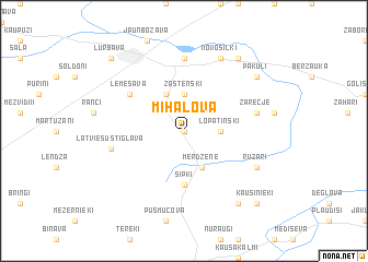 map of Mihalova