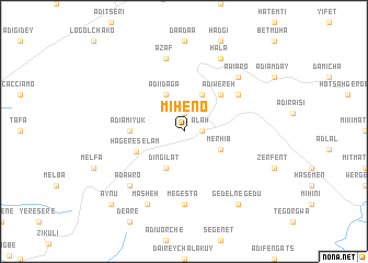 map of Mīheno
