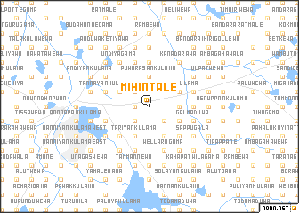 map of Mihintale