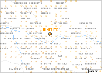 map of Mihitiya