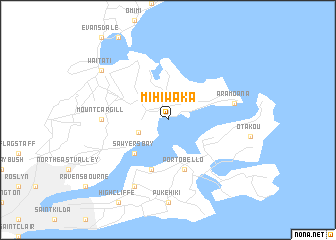 map of Mihiwaka