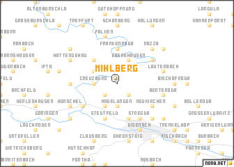 map of Mihlberg