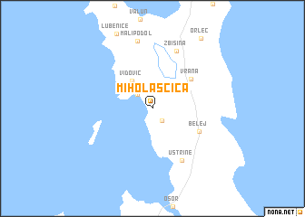 map of Miholašćica