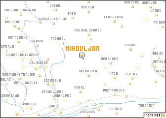 map of Mihovljan