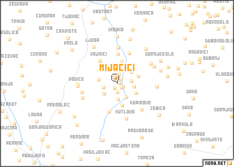 map of Mijačići