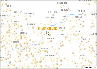 map of Mijakovići