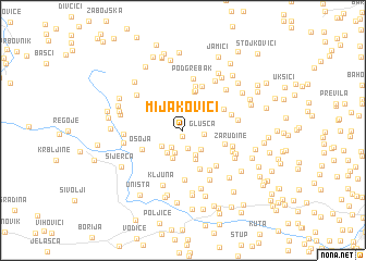 map of Mijakovići