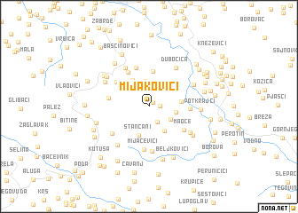 map of Mijakovići