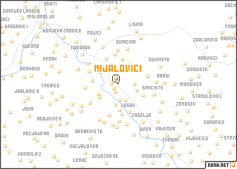 map of Mijalovići