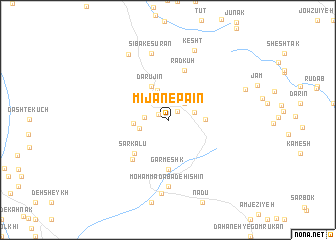 map of Mījān-e Pā\