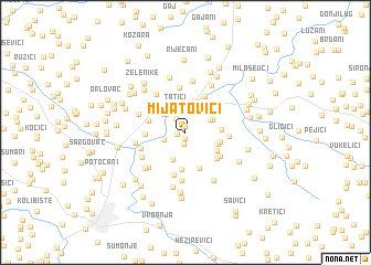 map of Mijatovići