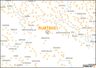 map of Mijatovići