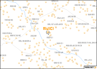 map of Mijići