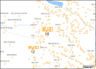 map of Mijići