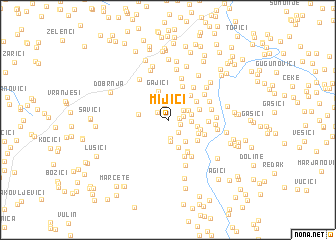 map of Mijići