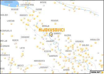 map of Mijokusovići