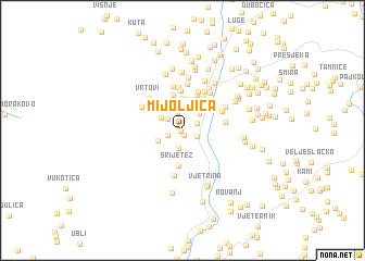 map of Mijoljica