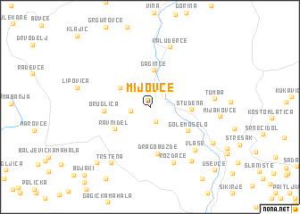 map of Mijovce