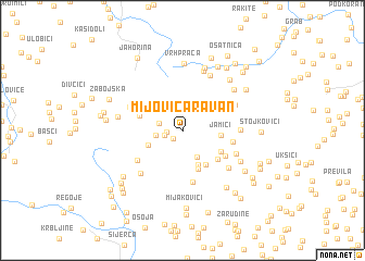 map of Mijovića Ravan