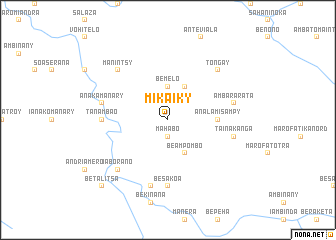 map of Mikaiky