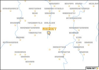 map of Mikaiky