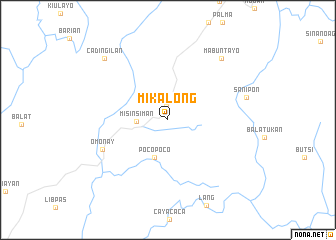 map of Mikalong