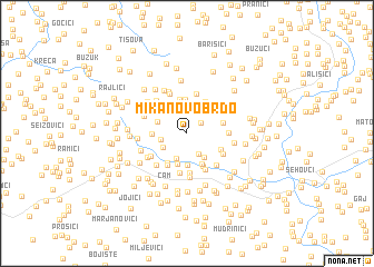 map of Mikanovo Brdo