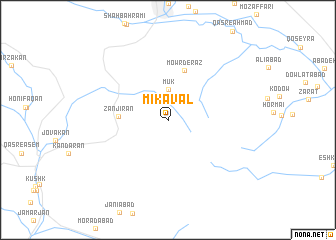 map of Mī Kavāl