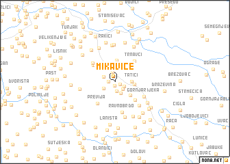 map of Mikavice