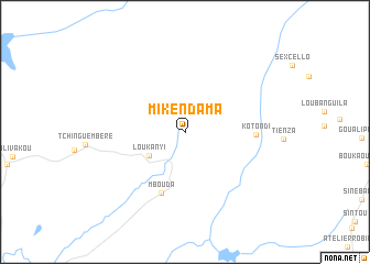 map of Mikéndama