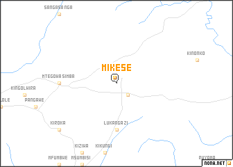 map of Mikese