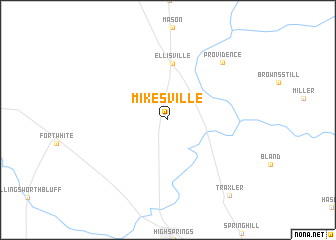 map of Mikesville