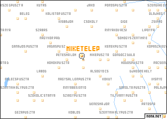 map of Miketelep