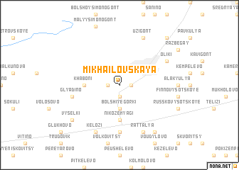 map of Mikhailovskaya