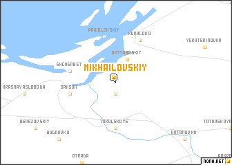 map of Mikhailovskiy