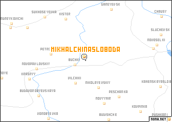 map of Mikhalʼchina Sloboda