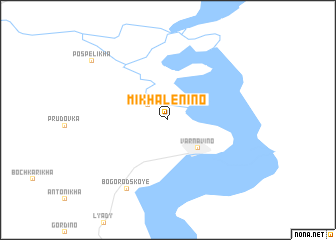 map of Mikhalenino