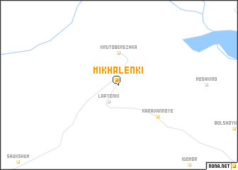 map of Mikhalenki