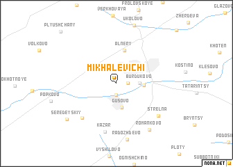 map of Mikhalevichi