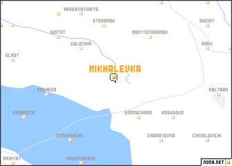 map of Mikhalëvka