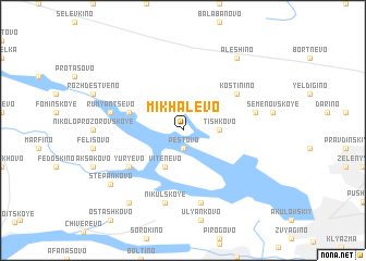 map of Mikhalëvo