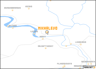 map of Mikhalevo